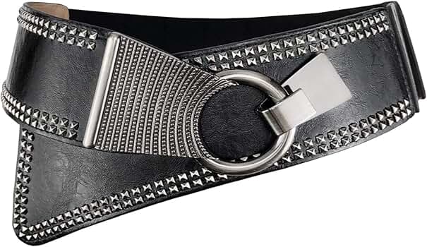 Women's Fashion Vintage Wide Waist Belt Elastic Stretch